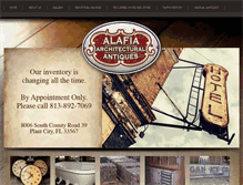 Tablet Screenshot of alafiaarchitecturalsalvage.com
